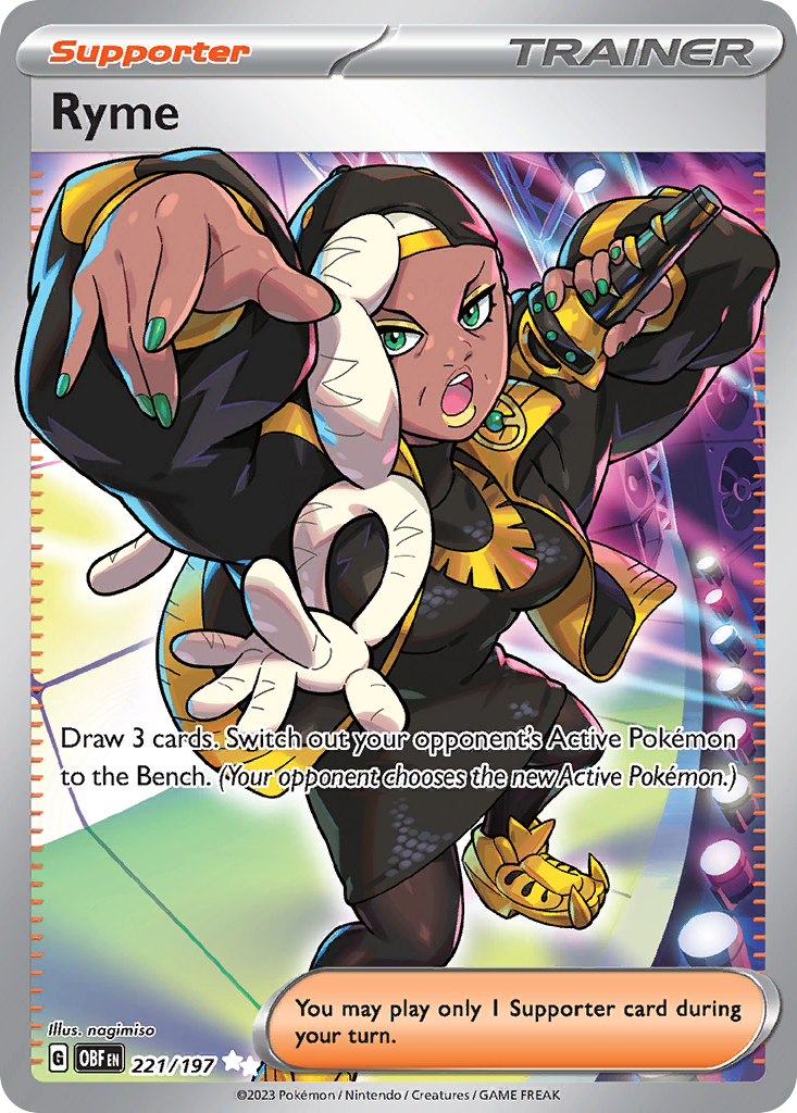 Ryme 221/197 Obsidian Flames Pokémon card | Pokebundles Ireland