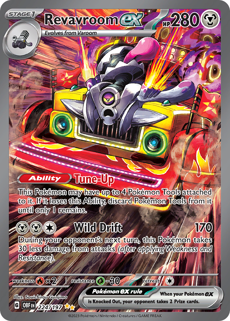 Revavroom ex 224/197 Obsidian Flames Pokémon card | Pokebundles Ireland