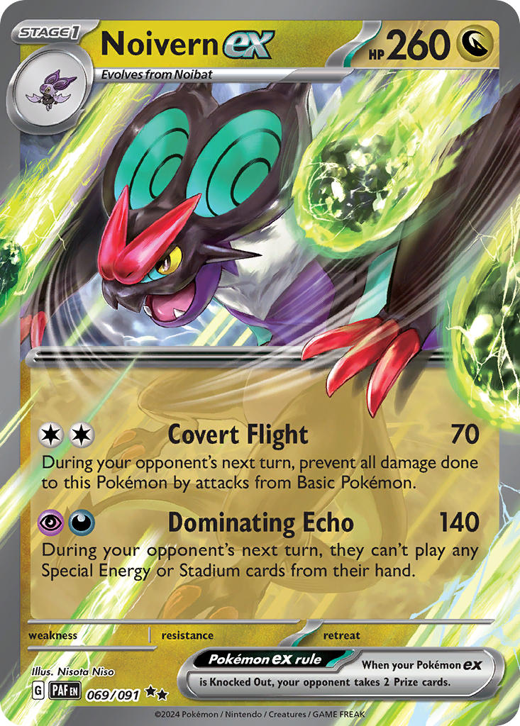 Pokemon TCG Noivern ex 069/091 - Paldean Fates