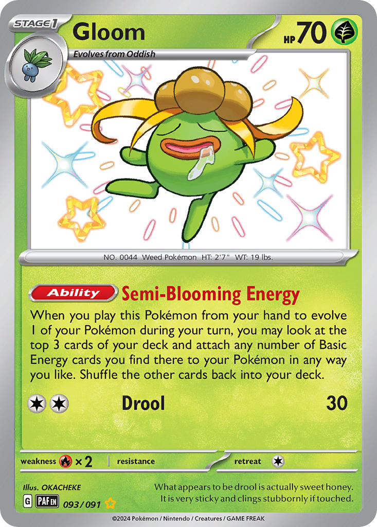 Pokemon TCG Gloom 093/091 - Paldean Fates