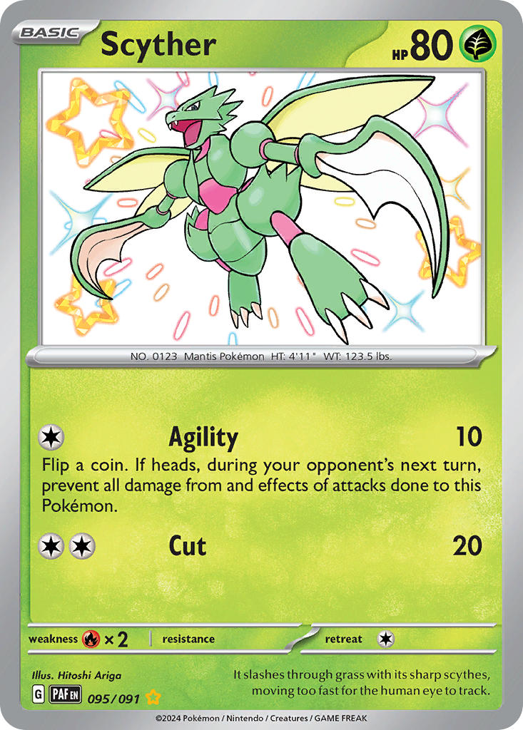 Pokemon TCG Scyther 095/091 - Paldean Fates