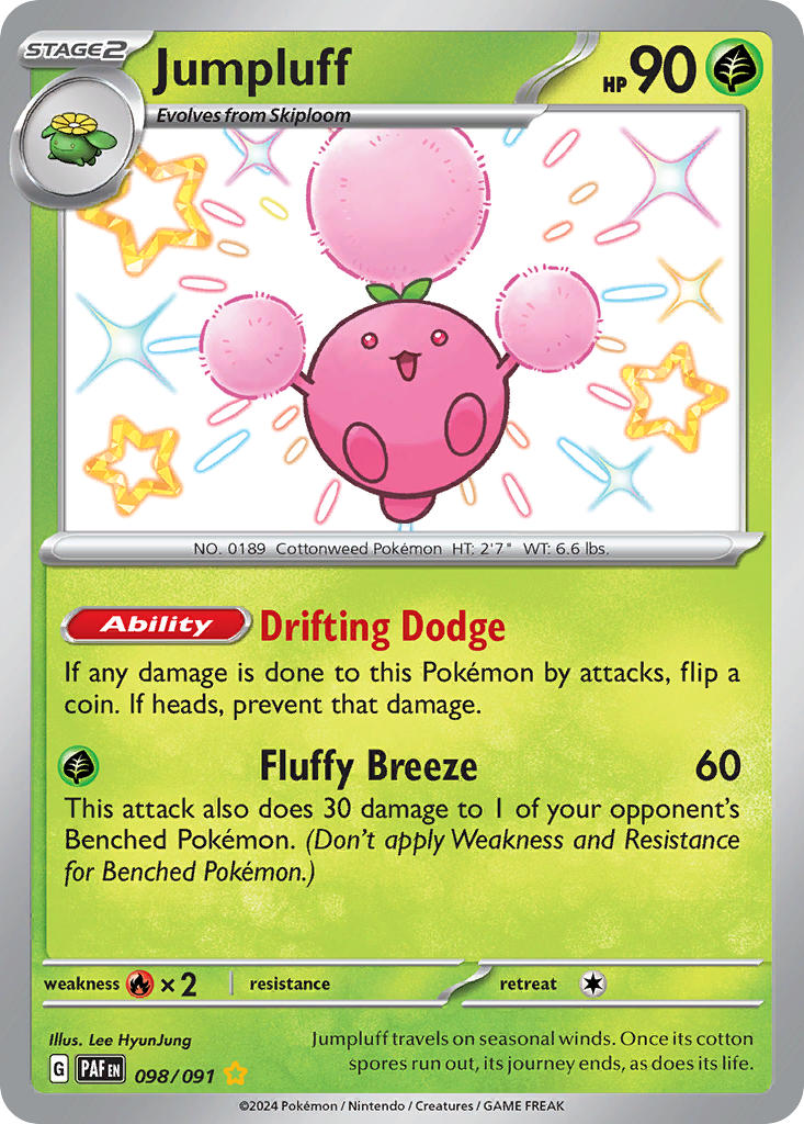 Pokemon TCG Jumpluff 098/091 - Paldean Fates