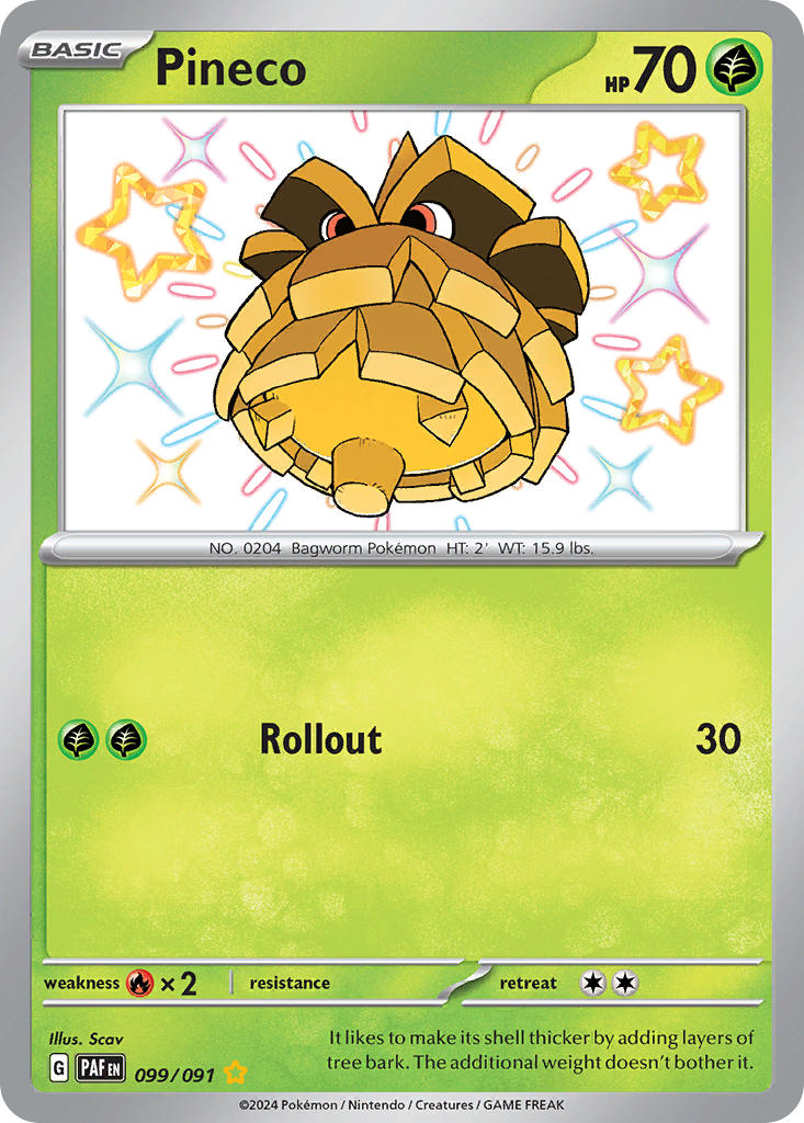Pokemon TCG Pineco 099/091 - Paldean Fates