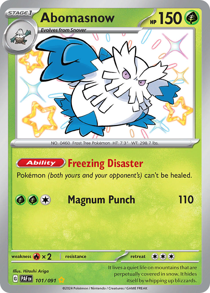 Pokemon TCG Abomasnow 101/091 - Paldean Fates