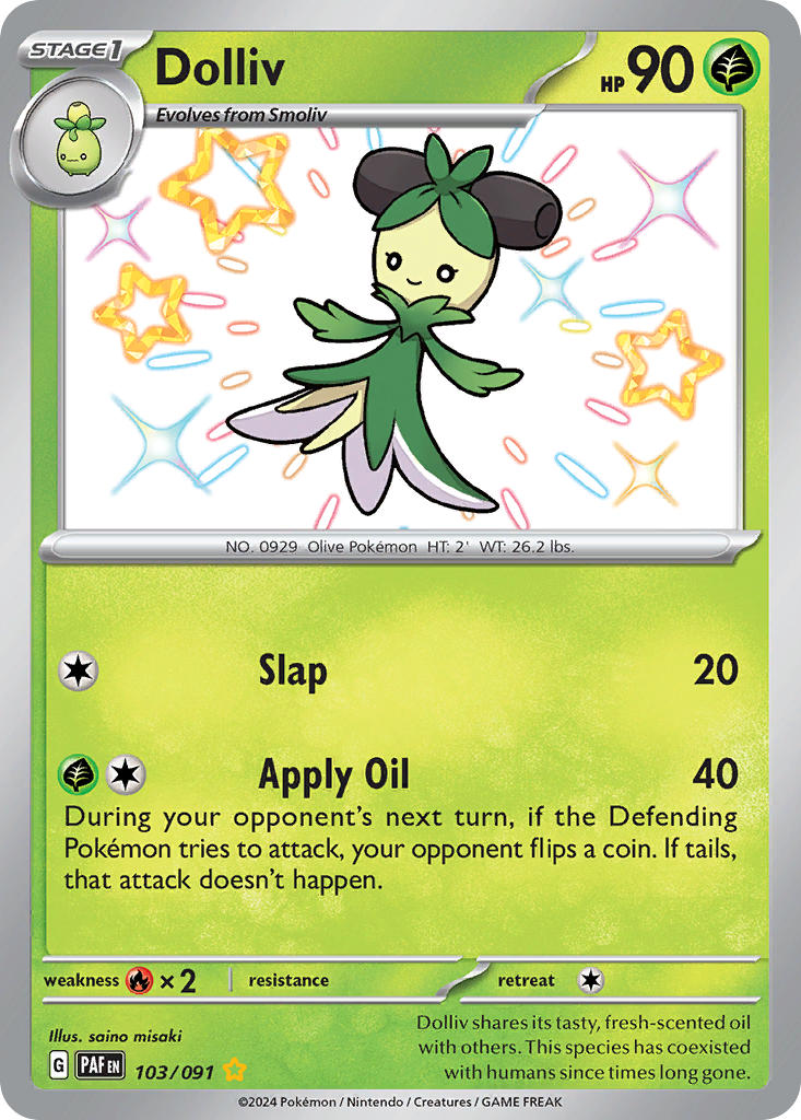 Pokemon TCG Dolliv 103/091 - Paldean Fates
