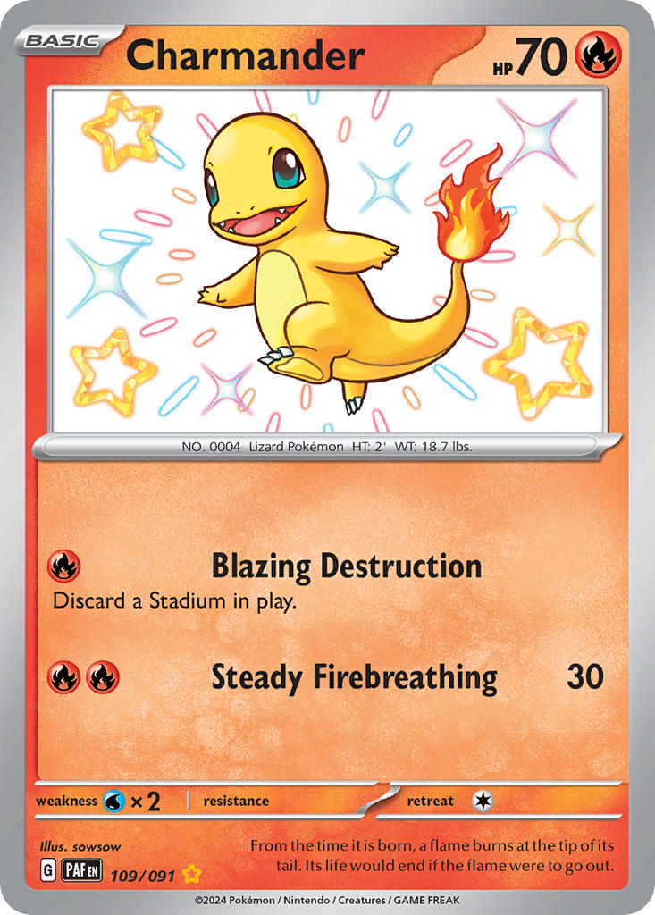 Pokemon TCG Charmander 109/091 - Paldean Fates