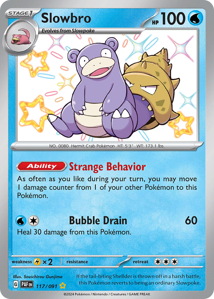 Pokemon TCG Slowbro 117/091 - Paldean Fates