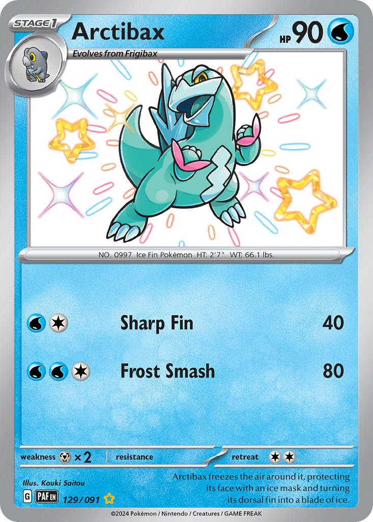 Pokemon TCG Arctibax 129/091 - Paldean Fates