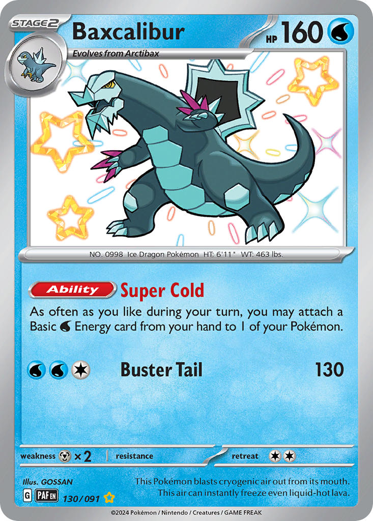 Pokemon TCG Baxcalibur 130/091 - Paldean Fates