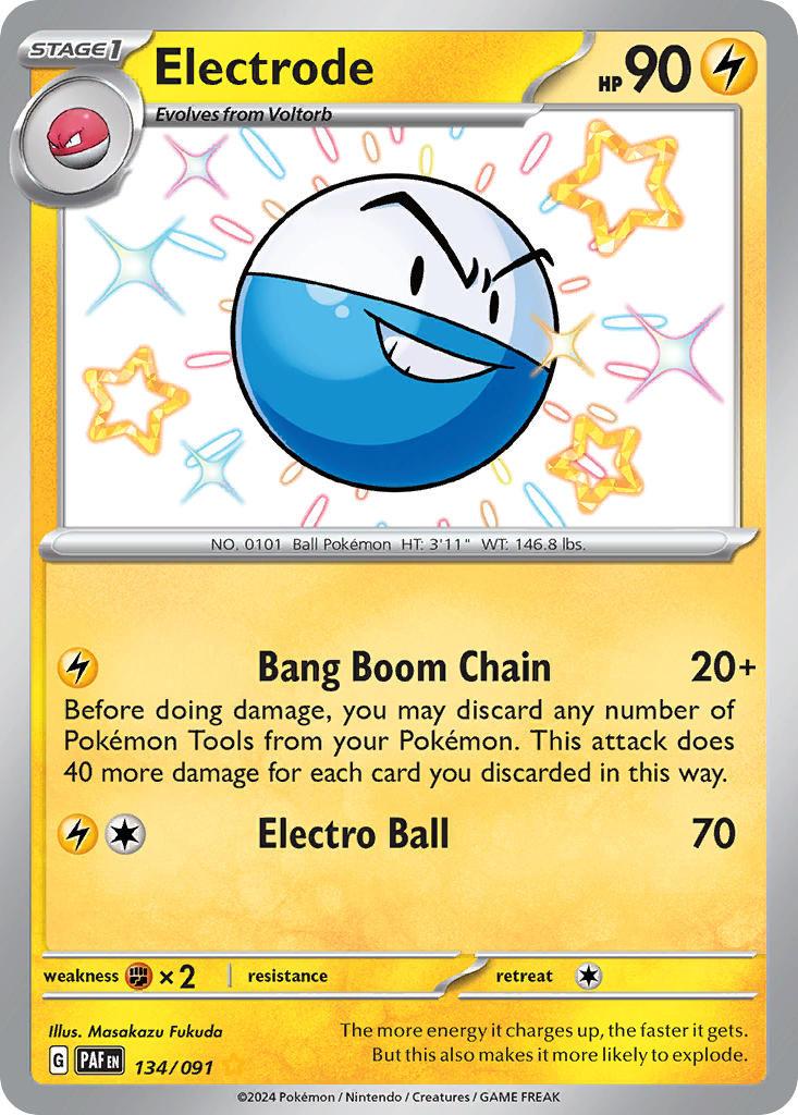 Pokemon TCG Electrode 134/091 - Paldean Fates