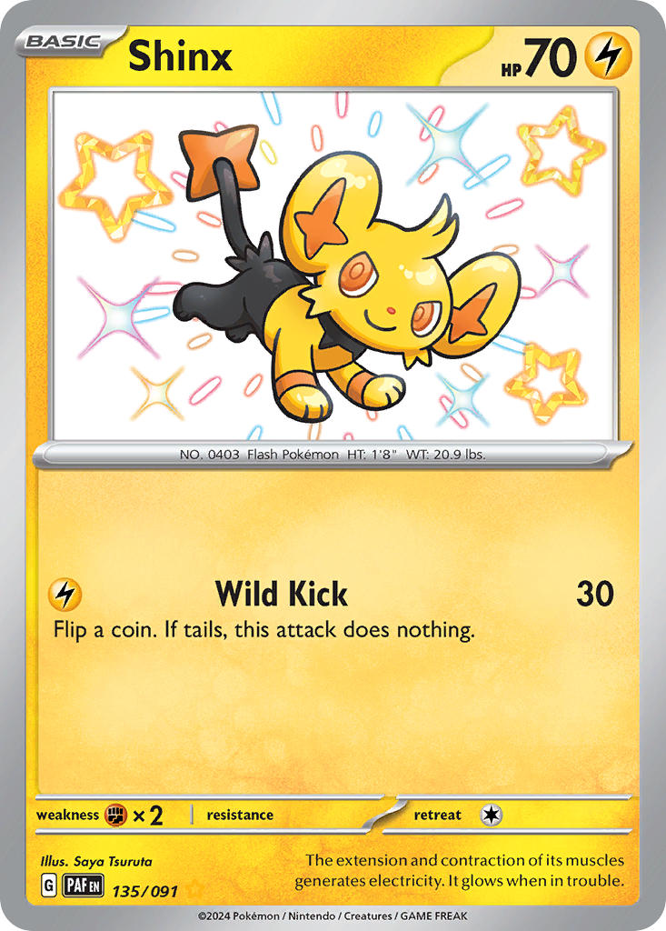 Pokemon TCG Shinx 135/091 - Paldean Fates