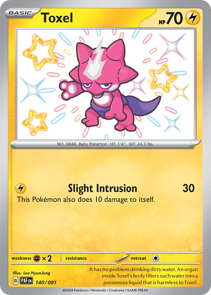 Pokemon TCG Toxel 140/091 - Paldean Fates