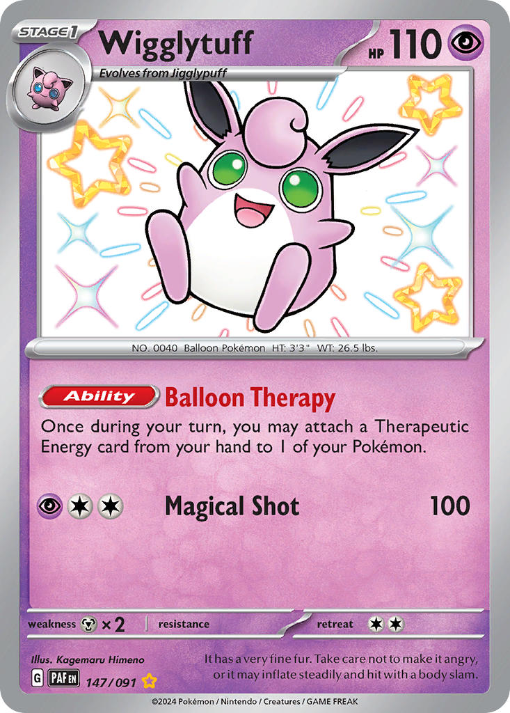 Pokemon TCG Wigglytuff 147/091 - Paldean Fates