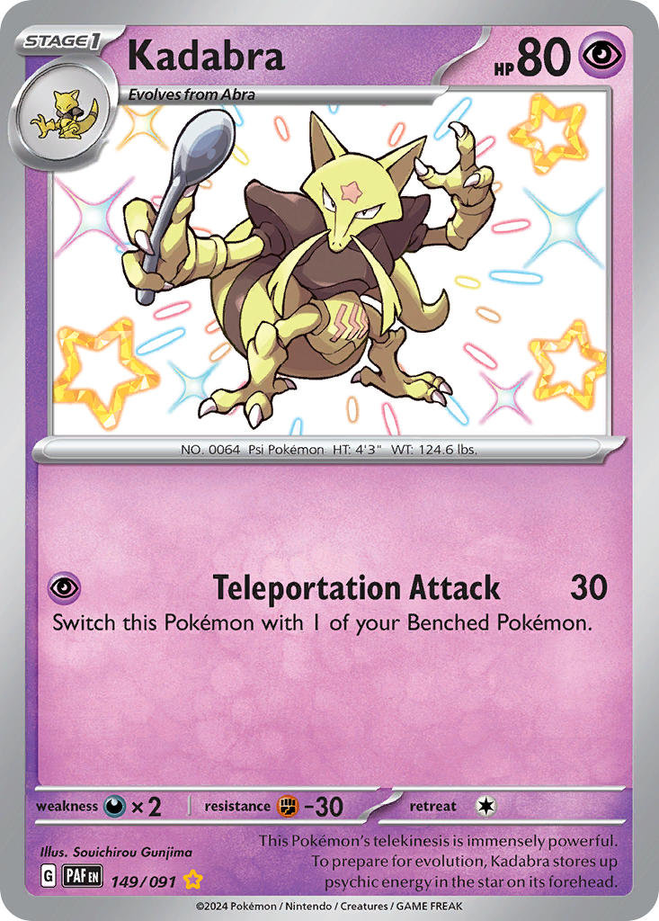 Pokemon TCG Kadabra 149/091 - Paldean Fates