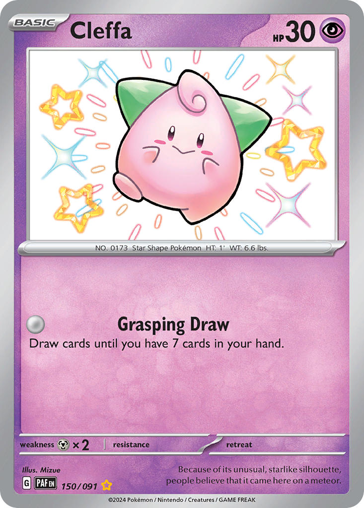 Pokemon TCG Cleffa 150/091 - Paldean Fates