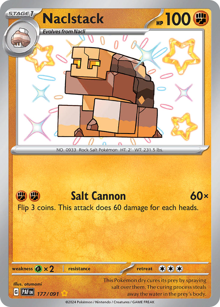 Pokemon TCG Naclstack 177/091 - Paldean Fates