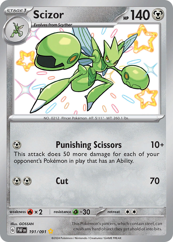 Pokemon TCG Scizor 191/091 - Paldean Fates