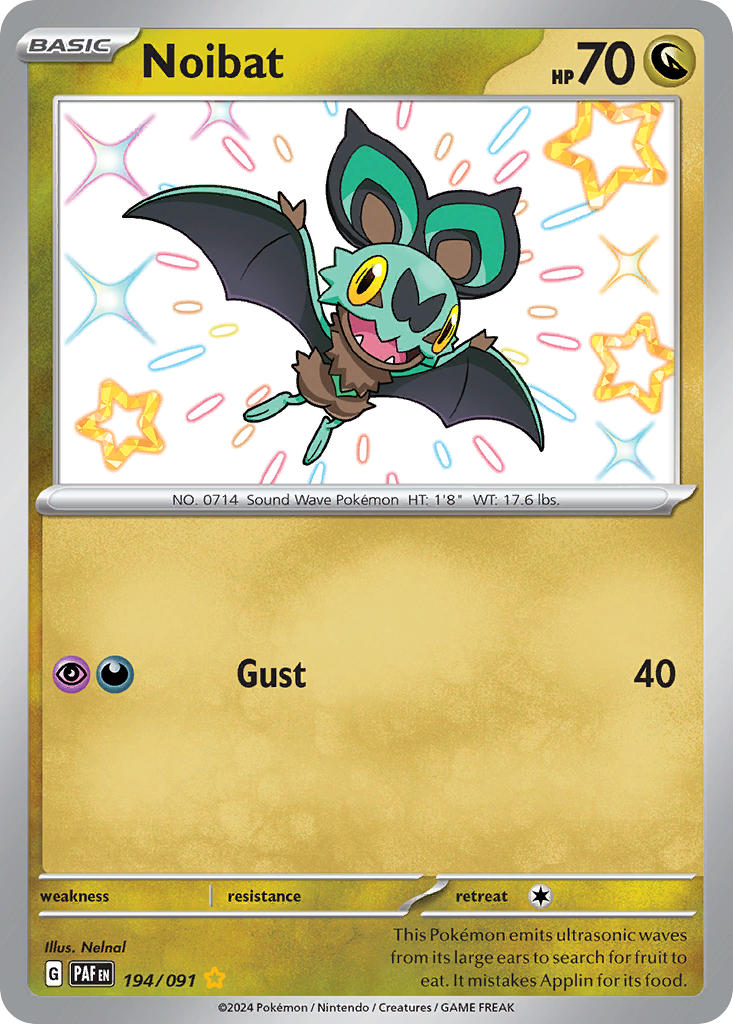 Pokemon TCG Noibat 194/091 - Paldean Fates