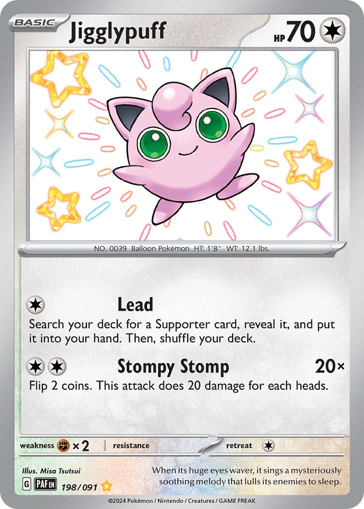 Pokemon TCG Jigglypuff 198/091 - Paldean Fates