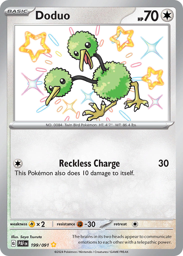 Pokemon TCG Doduo 199/091 - Paldean Fates