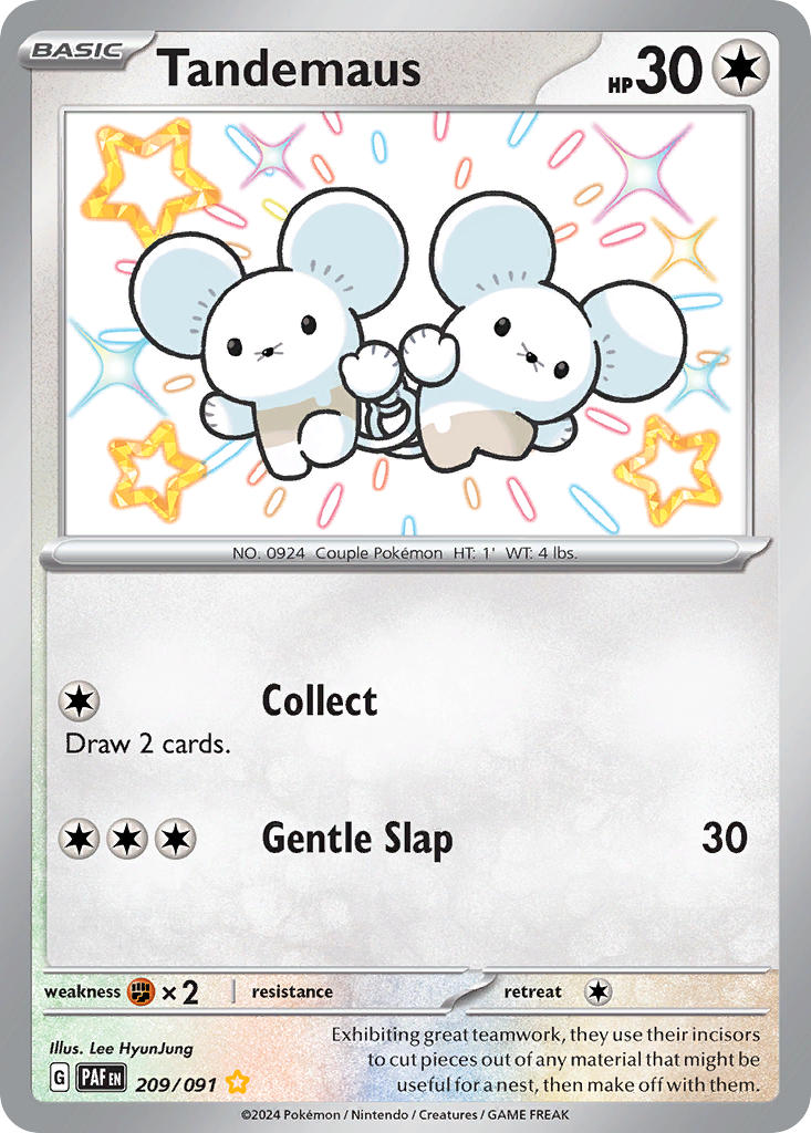 Pokemon TCG Tandemaus 209/091 - Paldean Fates