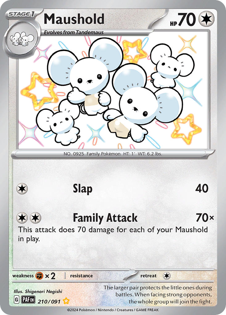 Pokemon TCG Maushold 210/091 - Paldean Fates