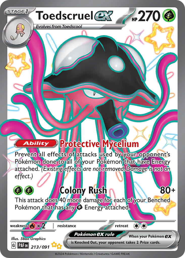 Pokemon TCG Toedscruel ex 213/091 - Paldean Fates