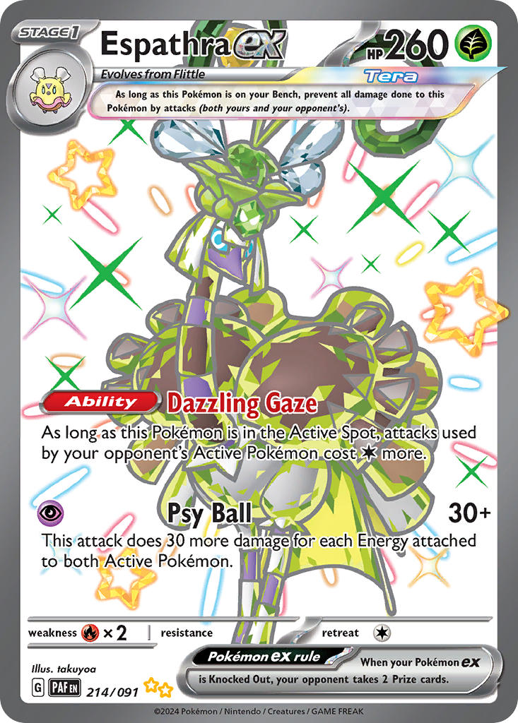 Pokemon TCG Espathra ex 214/091 - Paldean Fates