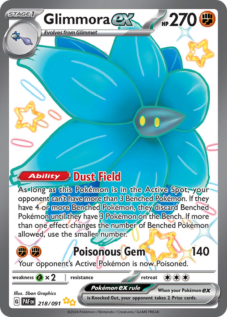 Pokemon TCG Glimmora ex 218/091 - Paldean Fates