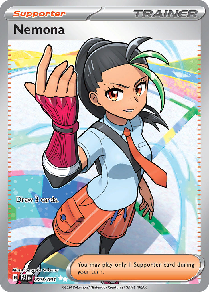 Pokemon TCG Nemona 229/091 - Paldean Fates