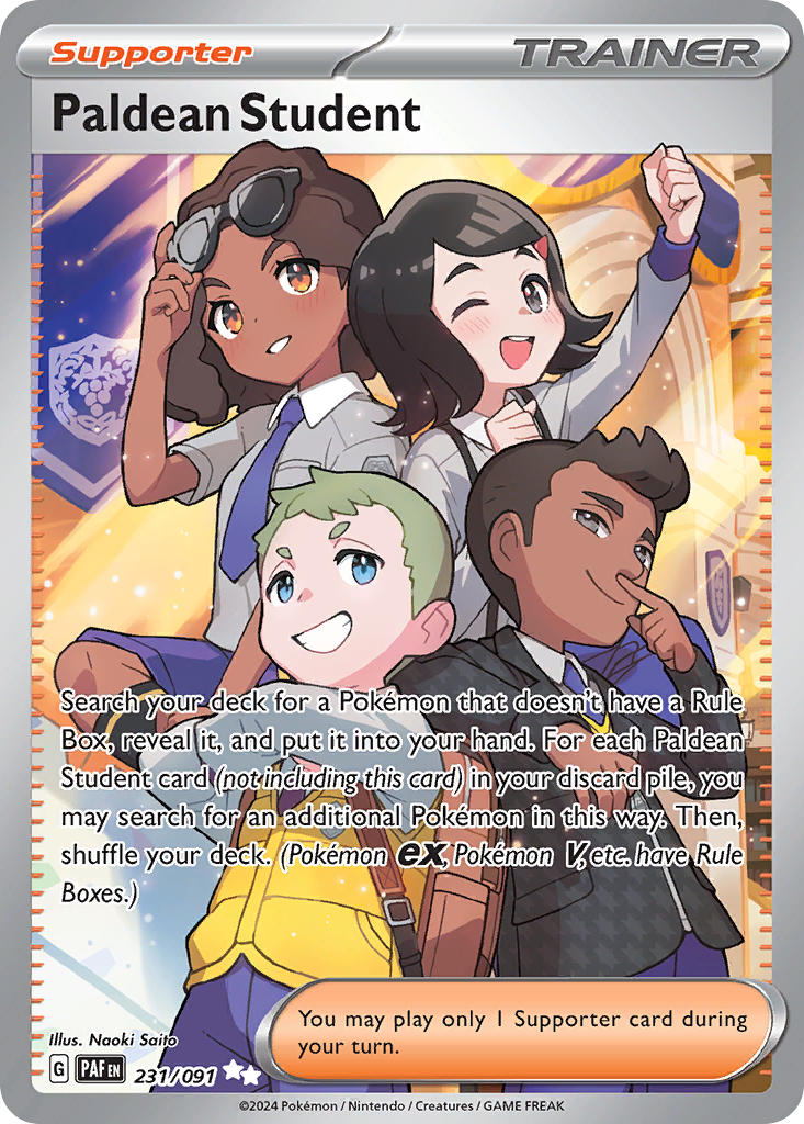 Pokemon TCG Paldean Student 231/091 - Paldean Fates