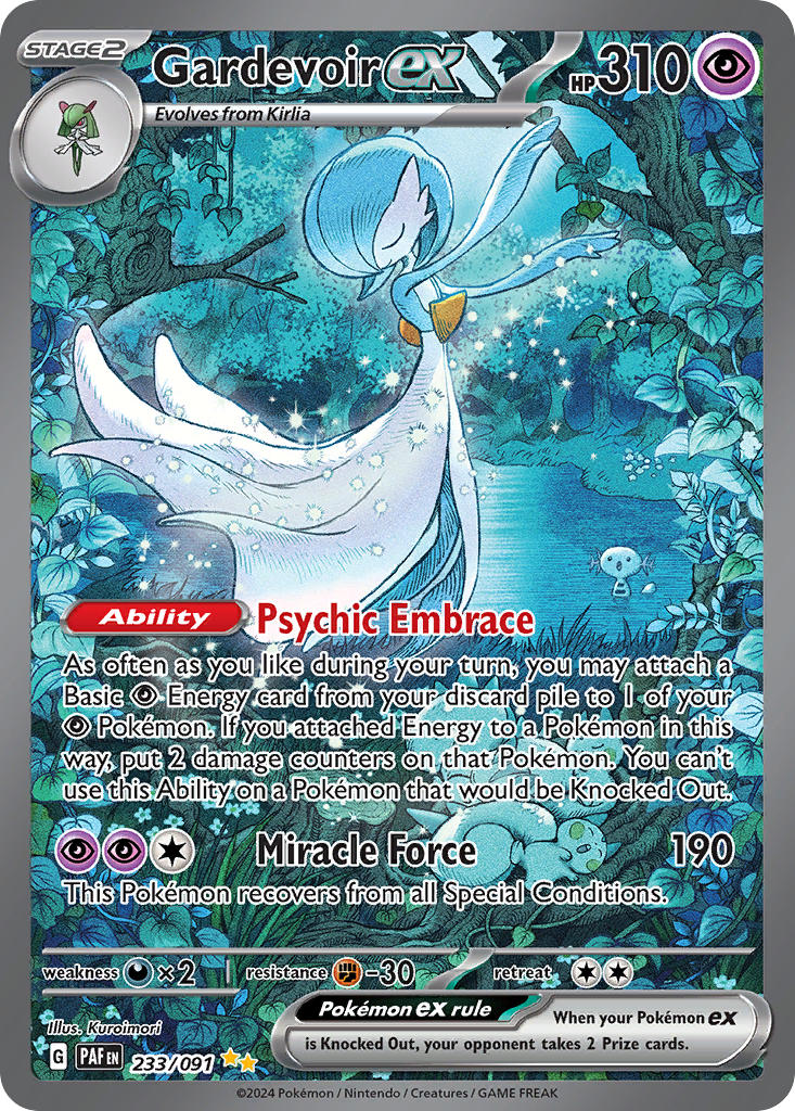 Pokemon TCG Gardevoir ex 233/091 - Paldean Fates