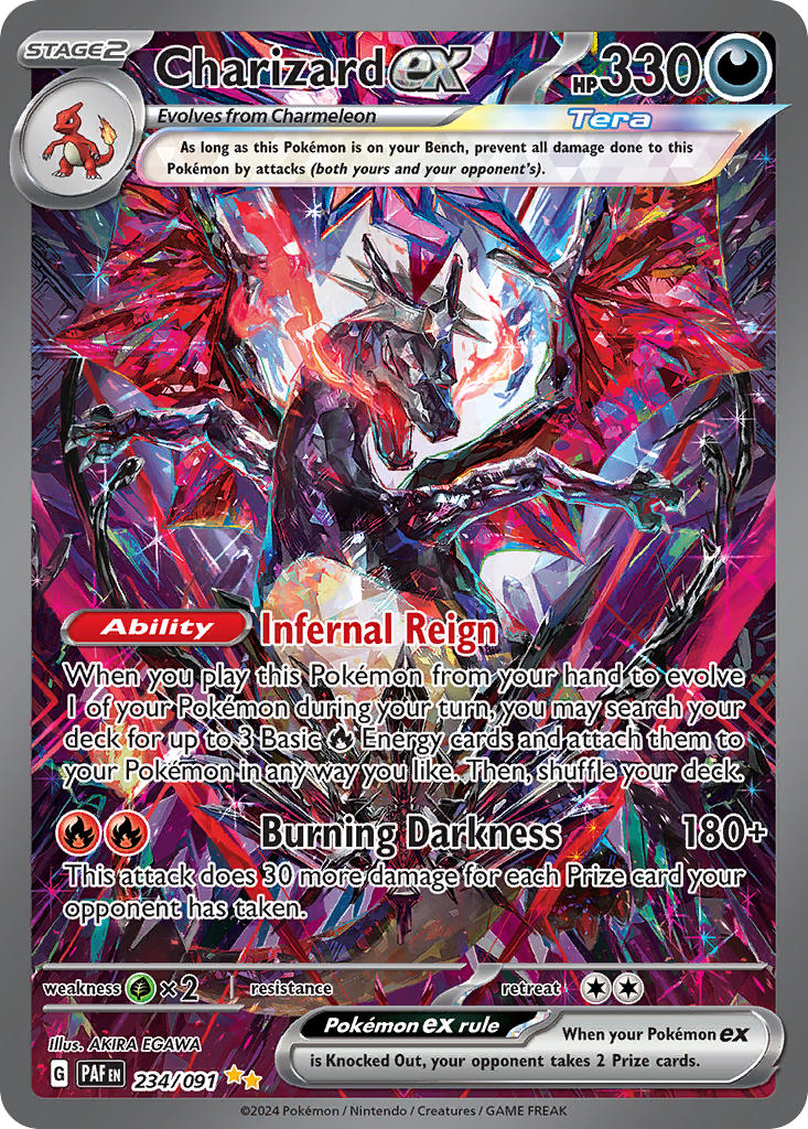 Pokemon TCG Charizard ex 234/091 - Paldean Fates