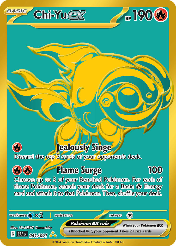 Pokemon TCG Chi-Yu ex 241/091 - Paldean Fates