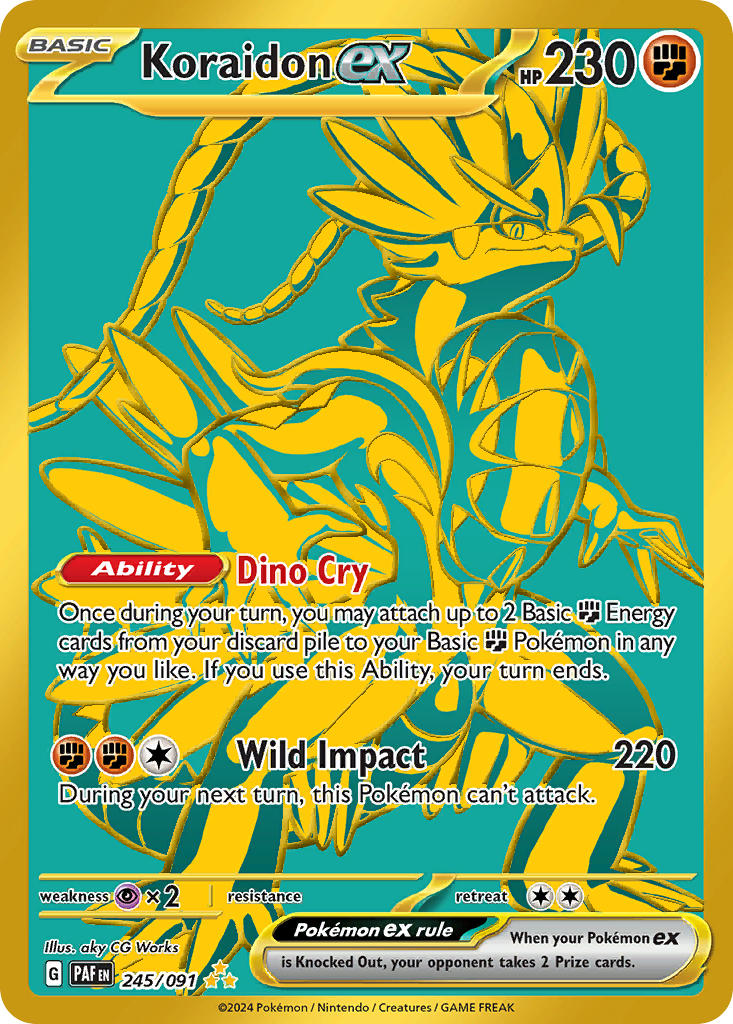 Pokemon TCG Koraidon ex 245/091 - Paldean Fates