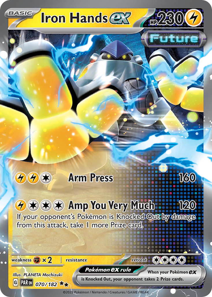 Iron Hands ex 070/182 Paradox Rift Pokémon card | Pokebundles Ireland