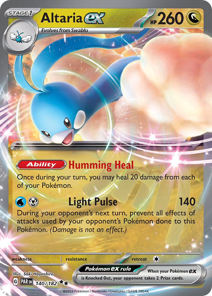 Altaria ex 140/182 Paradox Rift Pokémon card | Pokebundles Ireland