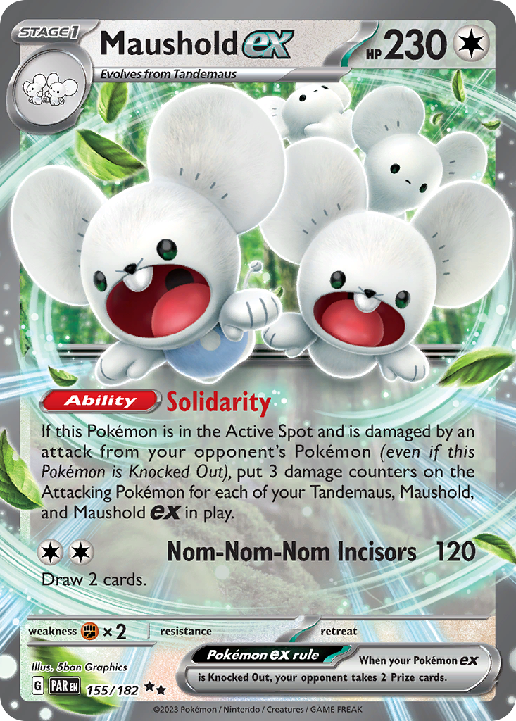 Maushold ex 155/182 Paradox Rift Pokémon card | Pokebundles Ireland