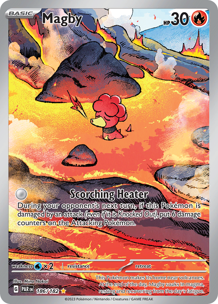 Magby 186/182 Paradox Rift Pokémon card | Pokebundles Ireland