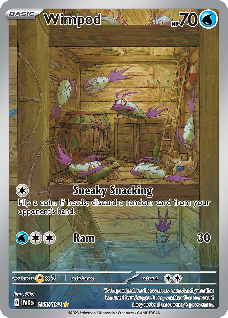 Wimpod 191/182 Paradox Rift Pokémon card | Pokebundles Ireland