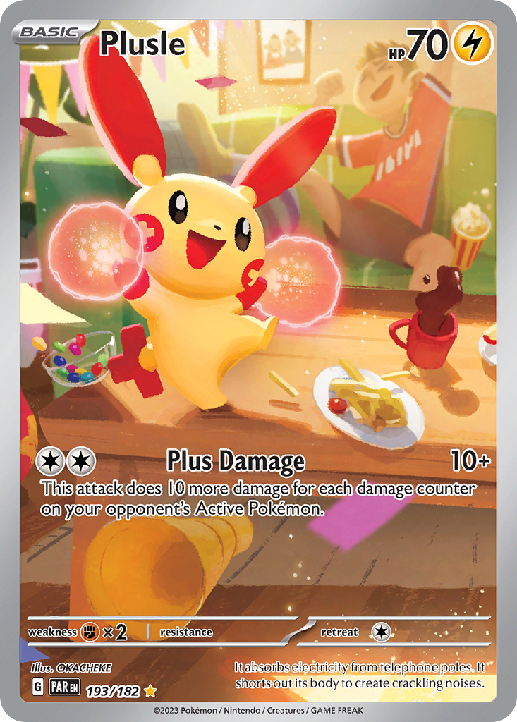 Plusle 193/182 Paradox Rift Pokémon card | Pokebundles Ireland