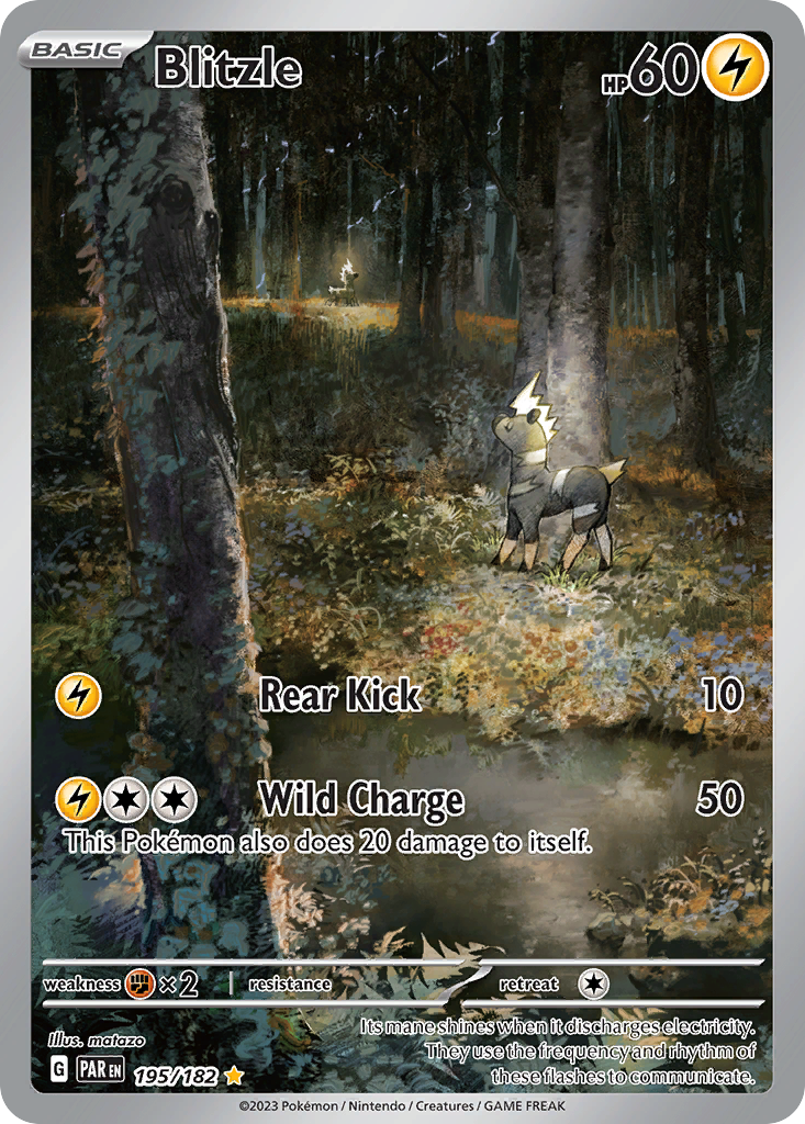 Blitzle 195/182 Paradox Rift Pokémon card | Pokebundles Ireland