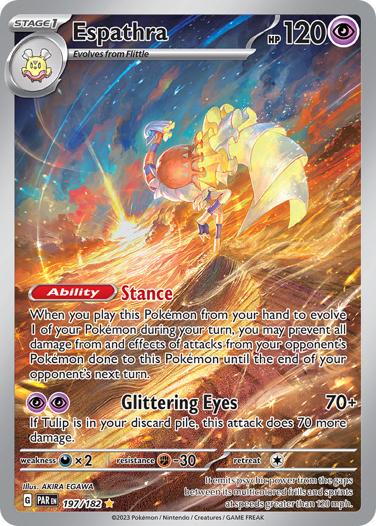 Espathra 197/182 Paradox Rift Pokémon card | Pokebundles Ireland