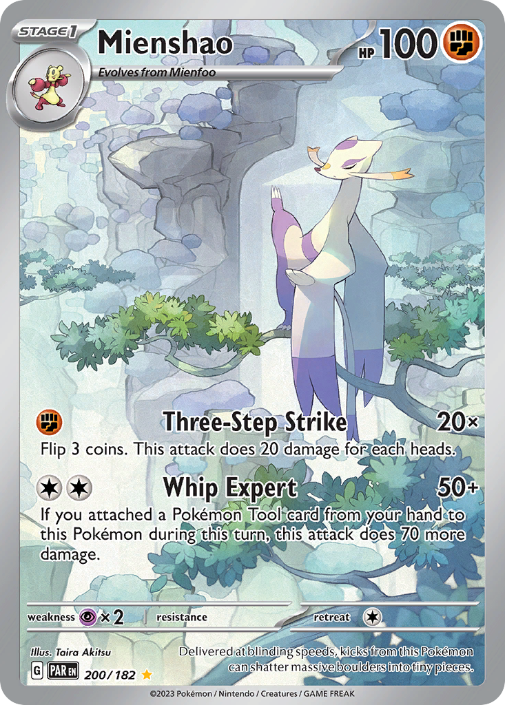 Mienshao 200/182 Paradox Rift Pokémon card | Pokebundles Ireland