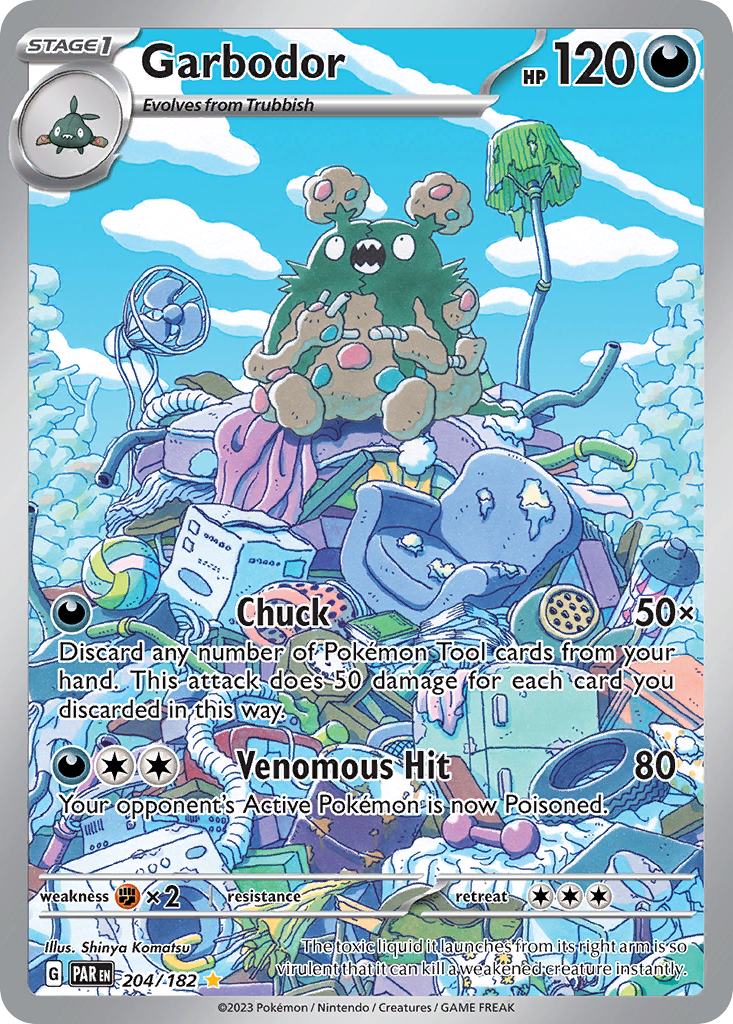 Garbodor 204/182 Paradox Rift Pokémon card | Pokebundles Ireland