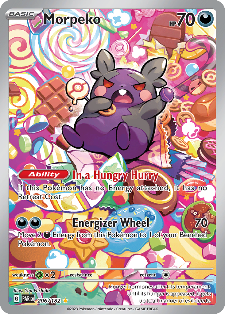 Morpeko 206/182 Paradox Rift Pokémon card | Pokebundles Ireland