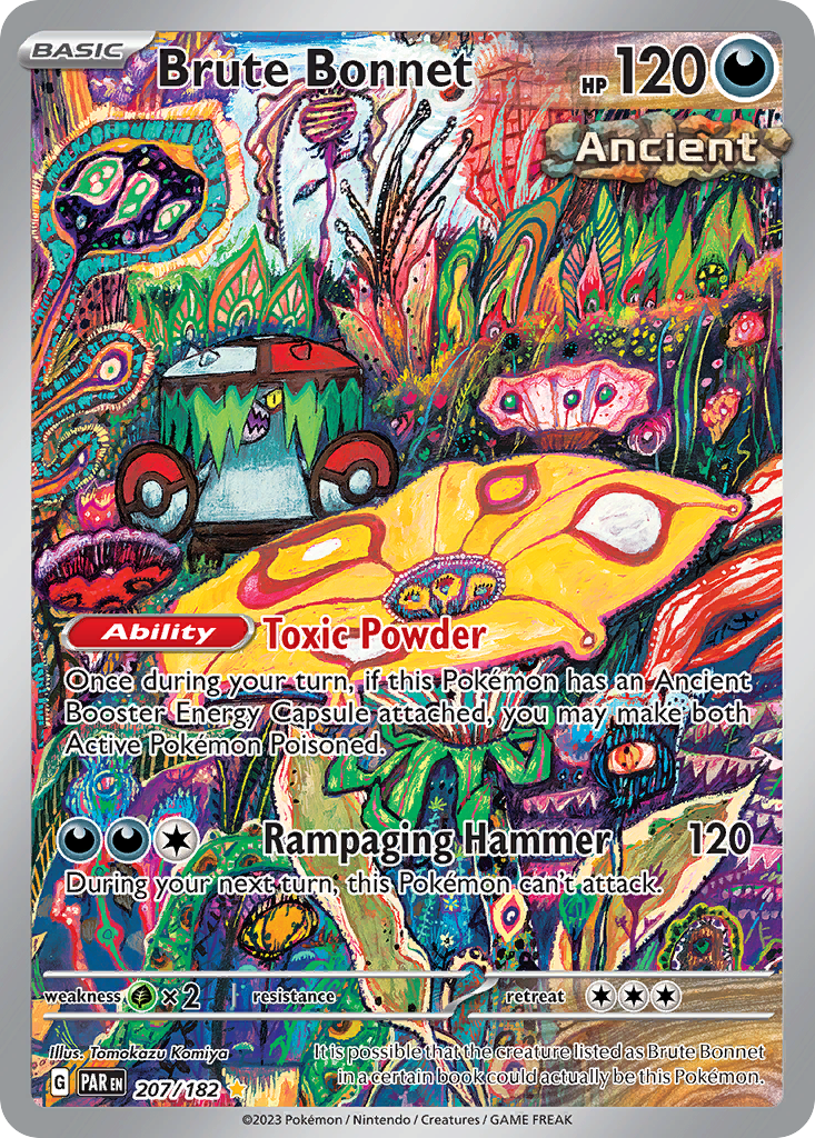Brute Bonnet 207/182 Paradox Rift Pokémon card | Pokebundles Ireland