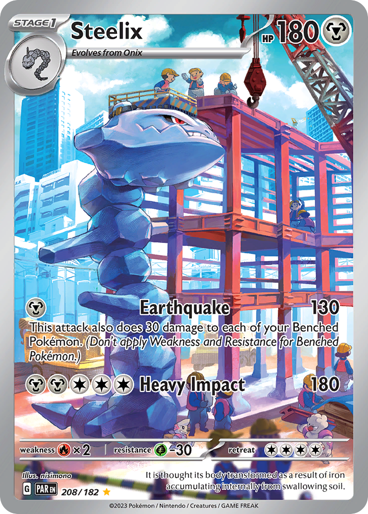 Steelix 208/182 Paradox Rift Pokémon card | Pokebundles Ireland