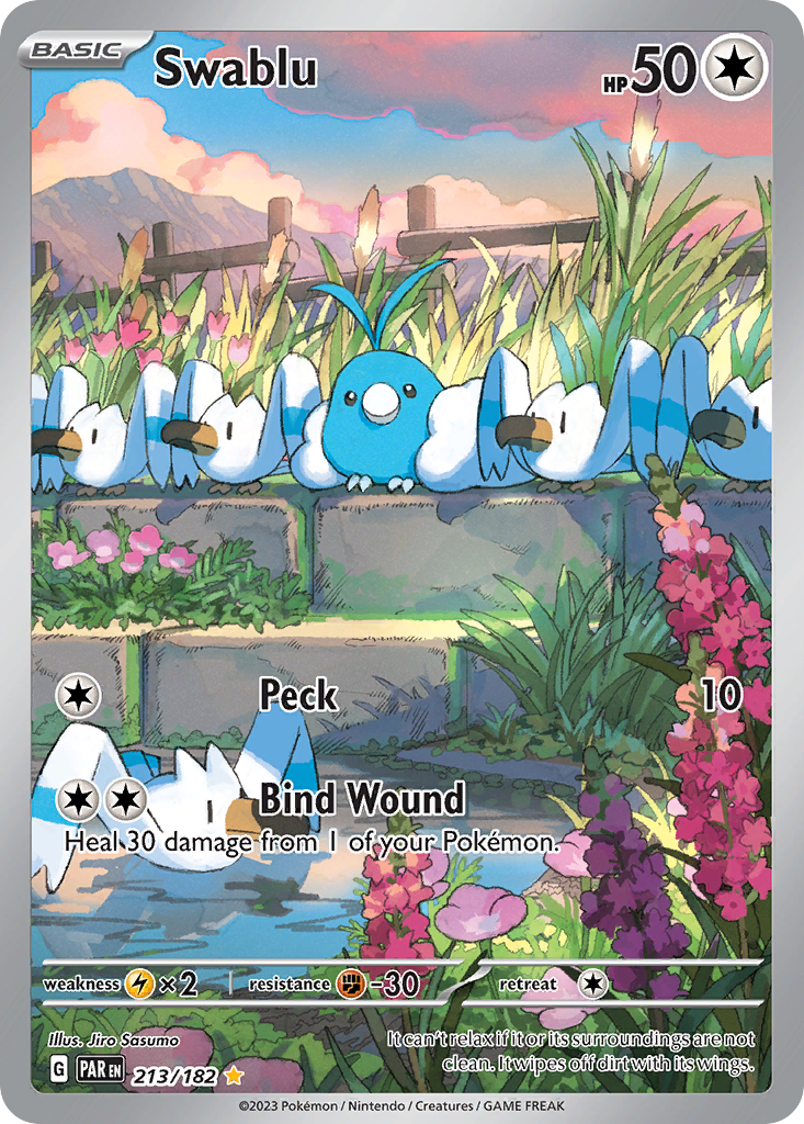 Swablu 213/182 Paradox Rift Pokémon card | Pokebundles Ireland