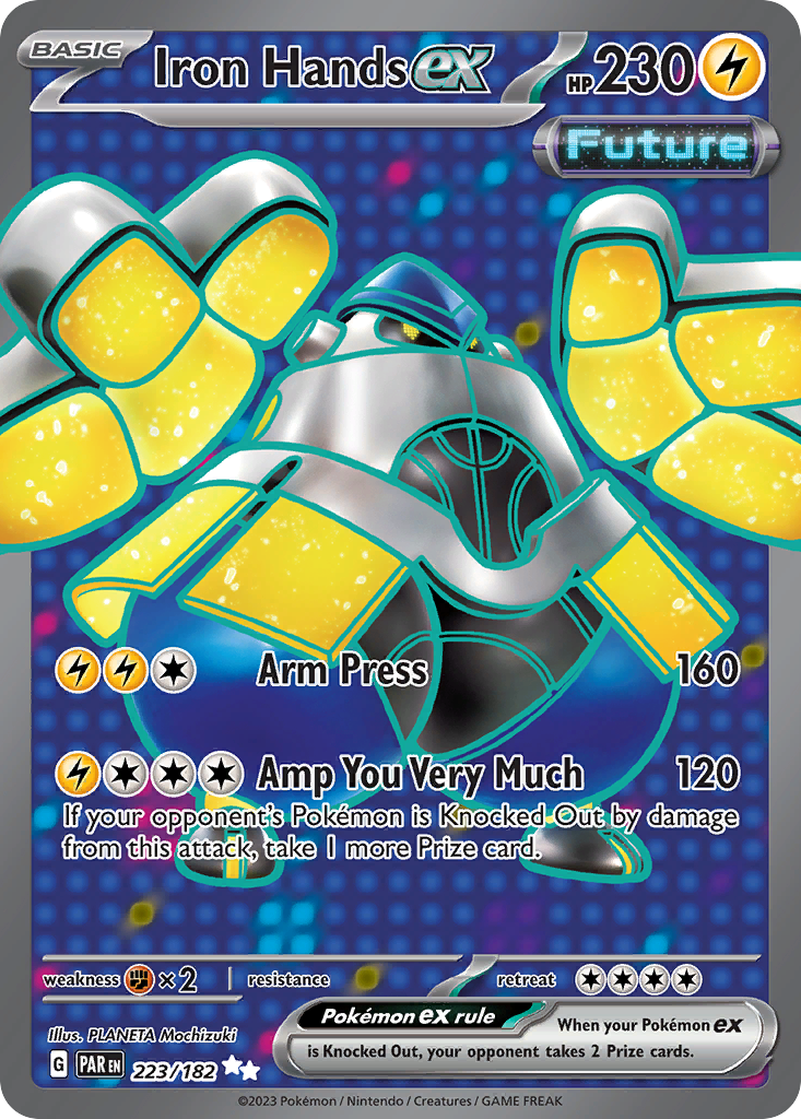 Iron Hands ex 223/182 Paradox Rift Pokémon card | Pokebundles Ireland